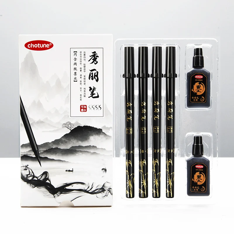 Fountain Pen Ink - Conjunto de canetas para letras, pincel,