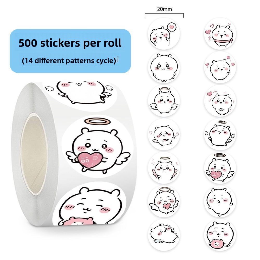 Sticker Label Roll - Rolo de Adesivos Jiyi com 500