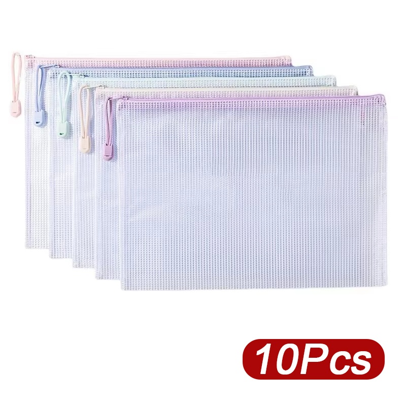 Stationery Supplier - Saco de malha com zíper, 5-30
