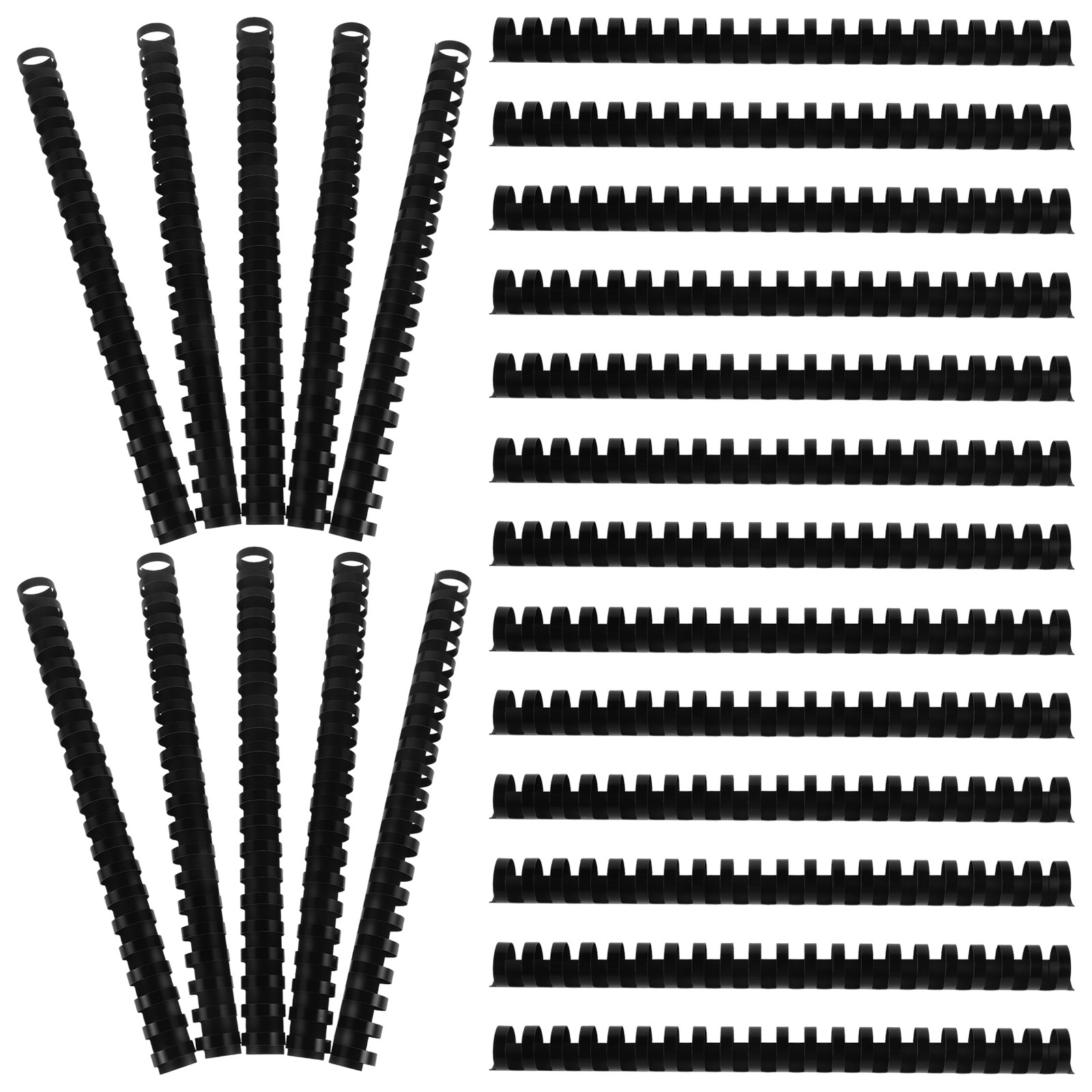 Binding Comb Plastic - 50 Peças de Anéis Plásticos de