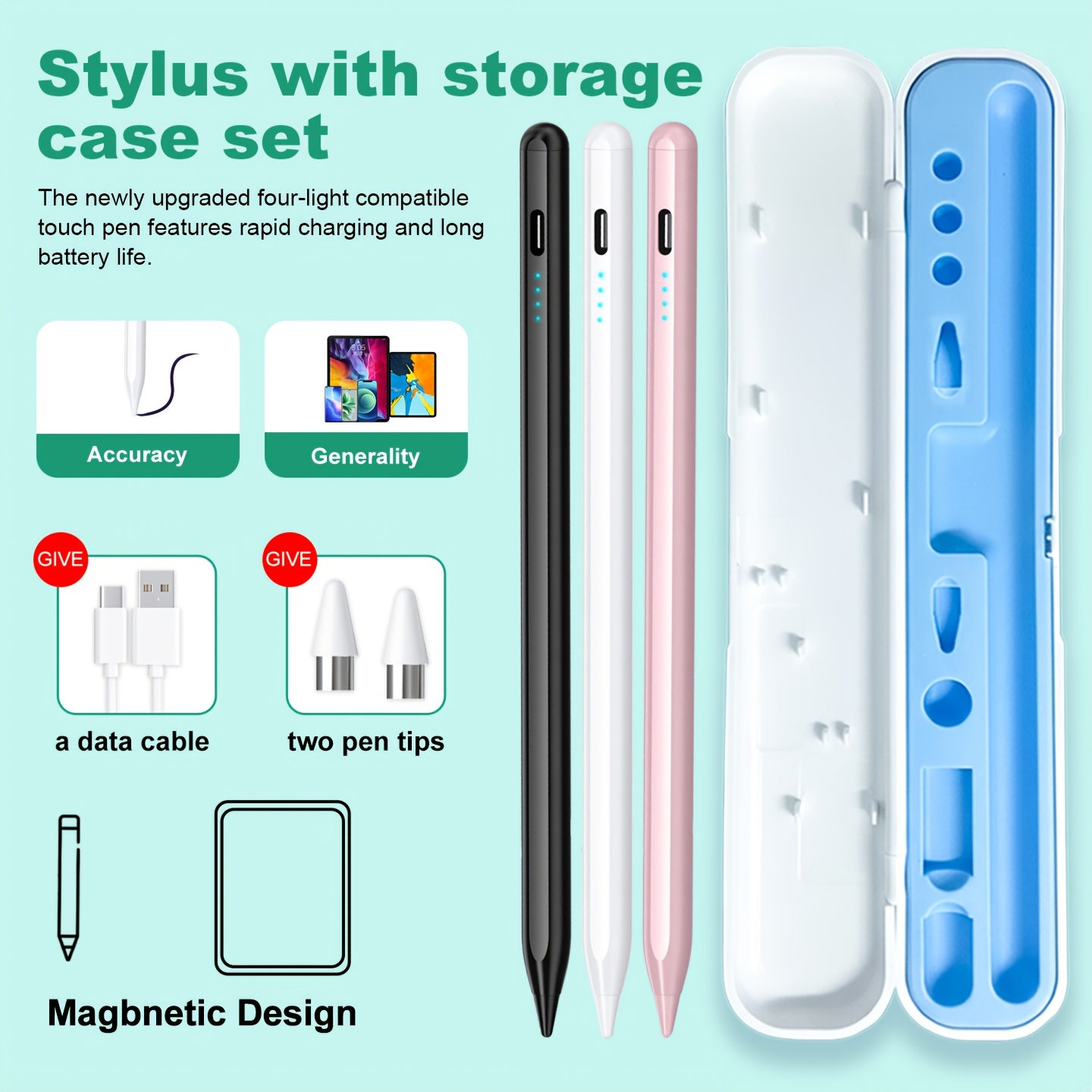 Sticky Note Cube - Caneta Stylus Universal Android para Samsung