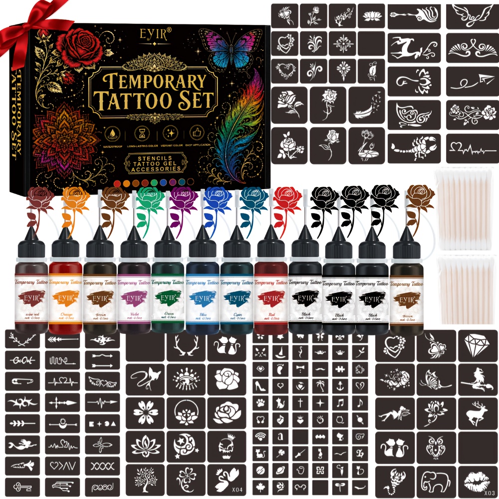 Kit de Tatuagem Temporária em  - Gel Ink Pen Set avaliação e preço