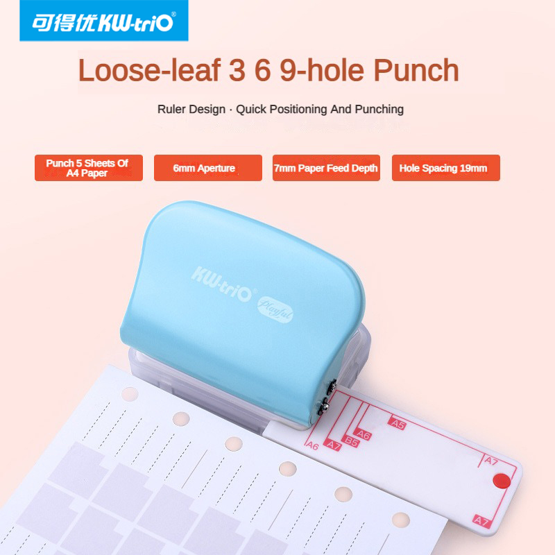 Kw-trio a5 b5 a6 3 furos 6 fur - Paper Punch 3 Hole avaliação e preço