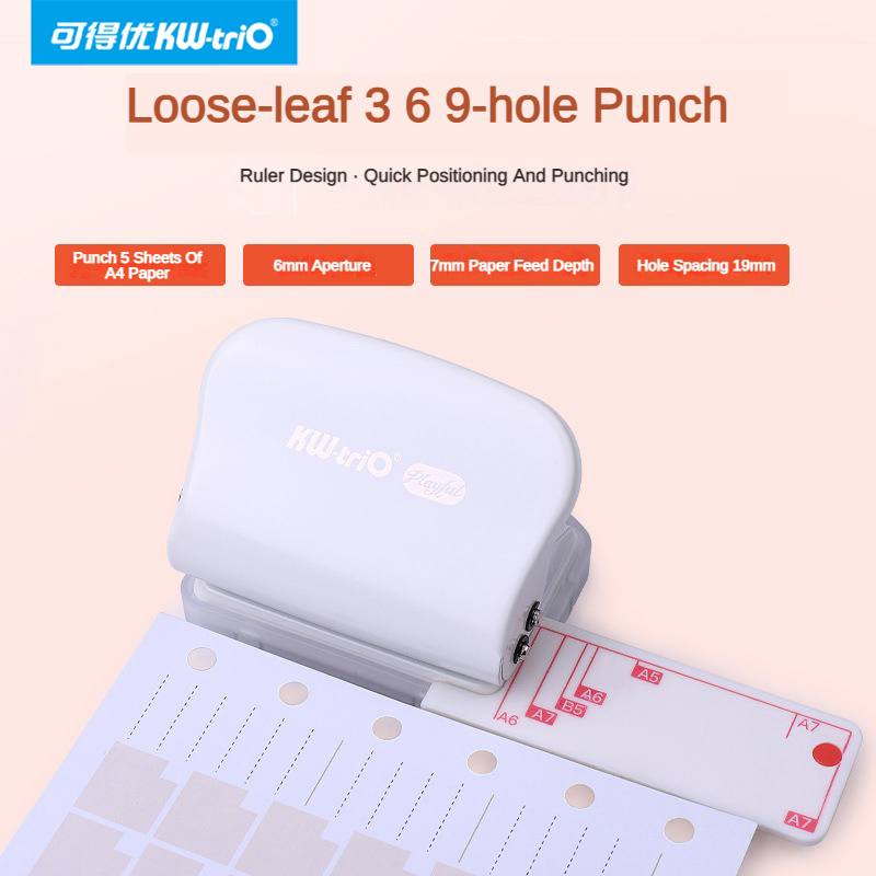 Kw-trio a5 b5 a6 3 furos 6 fur - Paper Punch 3 Hole avaliação e preço