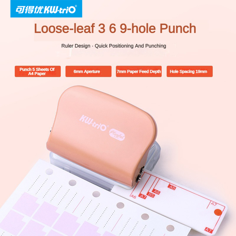Kw-trio a5 b5 a6 3 furos 6 fur - Paper Punch 3 Hole avaliação e preço