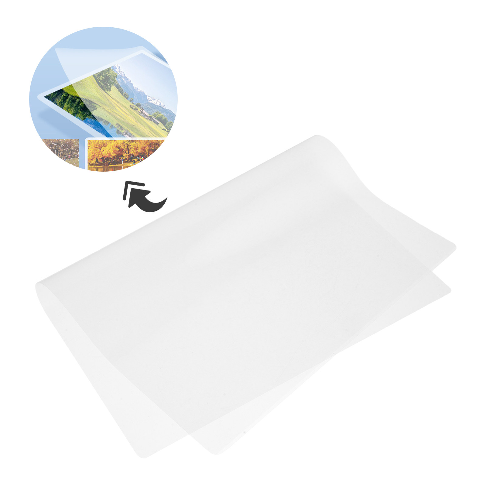 100 Folhas A4 de Película Térm - Document Laminator Pouch avaliação e preço