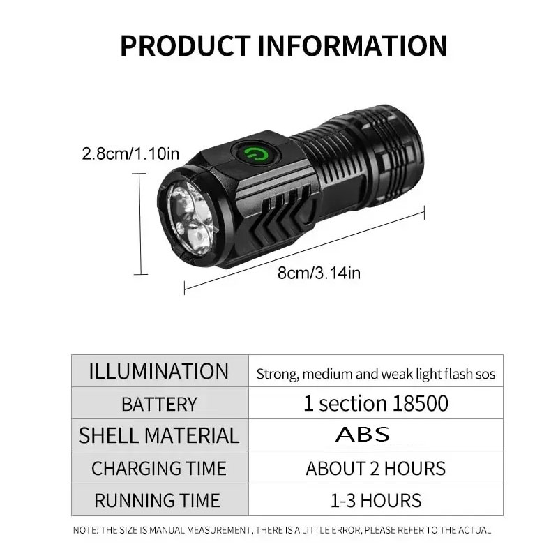 Mini lanterna 3LED com clipe d - Stationery Supply avaliação e preço