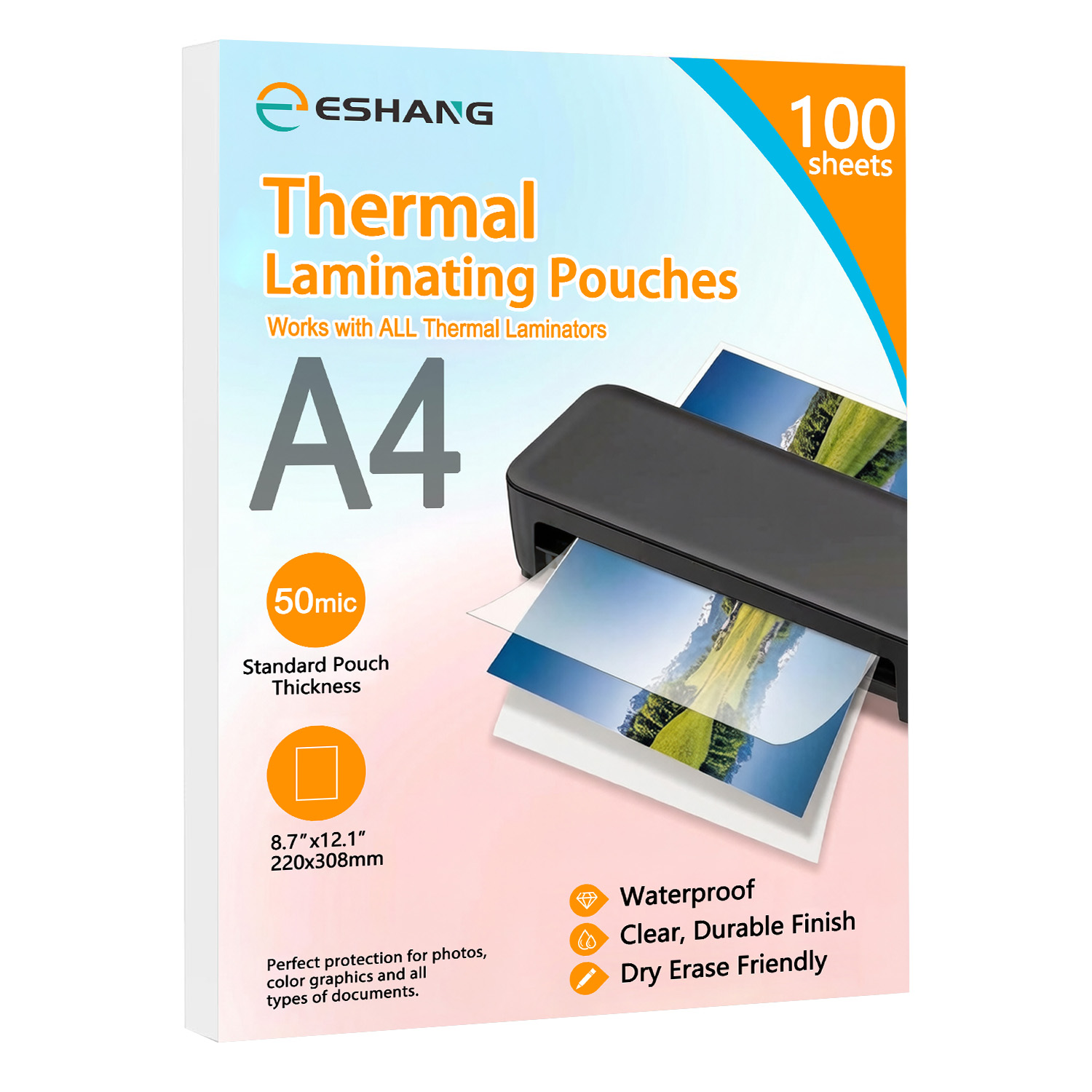 Capas de Laminação ESHANG A4,  - Document Laminator Pouch avaliação e preço