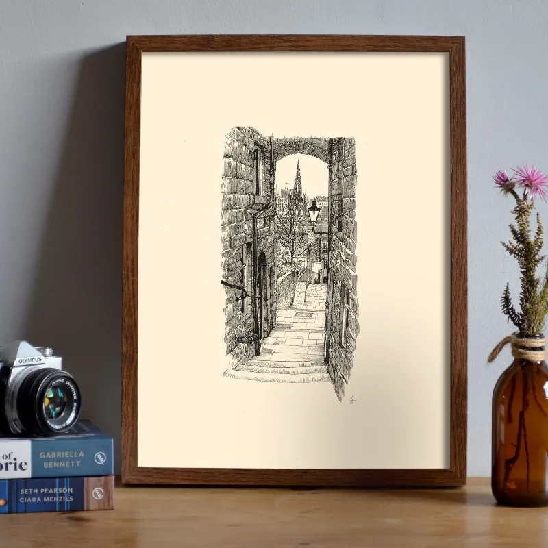Pôster Vintage do Castelo de E - Fountain Pen Ink avaliação e preço